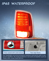 Taillight Assembly Compatible with 2013 2014 2015 2016 2017 2018 Dodge Ram 1500 2014-2018 Ram 2500 3500 LED Style Passenger Side Tail Light with Bulbs