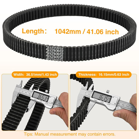 Drive Belt for Maverick X3 422280652 Belts Fit for Can-Am Maverick X3 Turbo X XDS XRS XMR MAX Models Performance Heavy Duty Extreme Badass CVT Drive Belt Smooth Engagement Aramid Cord & Rubber