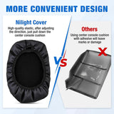 Center Console Cover Fit for Toyota RAV4 2019-2025 Armrest Cushion | Nappa Leather Armrest Cover for Toyota Accessories Waterproof Middle Center Console Pad Anti-Scratch Armrest Box Cover, Black