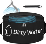 1 Pack RV Sewer Hose Storage Bag, Waterproof Utility Bag with Visible Cover Dual Zipper Closure RV Storage & Organization for Sewer Fresh Water Hoses Electrical Cords Camper Tools Accessories