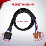 Wiring Harness Kit Brake Controller Wiring Harness Adapter for Select 1999-2006 GMC Sierra Yukon Denali Chevy Silverado Avalanche Suburban Tahoe Cadillac Escalade Hummer H2