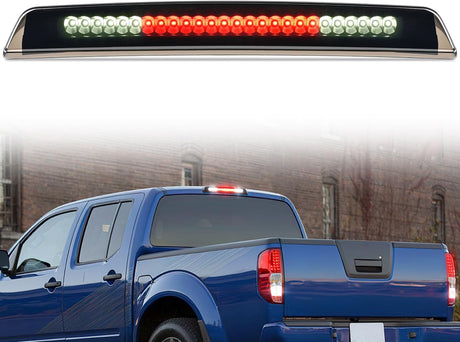 Third Brake Light Tail High Mount 3rd Stop Cargo Reverse Lights Smoked Lens Compatible with Nissan Titan 2004-2015 Nissan Frontier 2005-2016 Pickup Truck Rear Cab Lamp