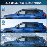 in-Channel Rain Guards for Toyota RAV4 2019 2020 2021 2022 2023 2024 2025, Smoke Tinted Side Window Visor Deflectors Vent Shades, Rain Protection & Wind Noise Reduction, 4PCS