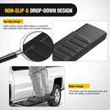 Running Boards for Toyota Tacoma 2005-2023 Double Cab | for 2 Full-Size Door & 2 Half-Size Door 6 Inch Side Step Nerf Bars Stainless Steel Black