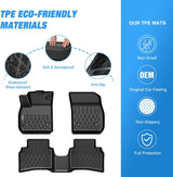 TPE Floor Mats for Buick Envision 2021 2022 2023 2024 2025 2026 All Weather Custom Fit Heavy Duty Floor Liners