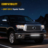 Hidden Bumper Mounting Bracket for 2007-2013 Toyota Tundra | Designed for 25 Inch Single Row Straight LED Light Bar,Heavy-Duty Steel,Front Lower Hidden Bumper Brackets