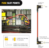 Fuse Adapter Fuses Holder TIPM Bypass 14AWG Wire 20 AMP Repair Fuel Pump Relay Cable Compatible with Dodge Ram 1500 2500 3500 Chrysler Jeep VW 2007-2016 Replace CBWPR091AA
