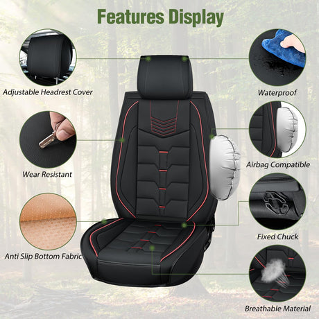 2005-2024 Toyota Tacoma Front Seat Covers Nilight