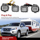 4 Pin Trailer Wiring Harness Kit 55585 Vehicle Standard 4 Way Connector Custom for 2006 2007 2008 2009 2010 2011 2012 2013 2014 Honda Ridgeline Simple Fit Hitch