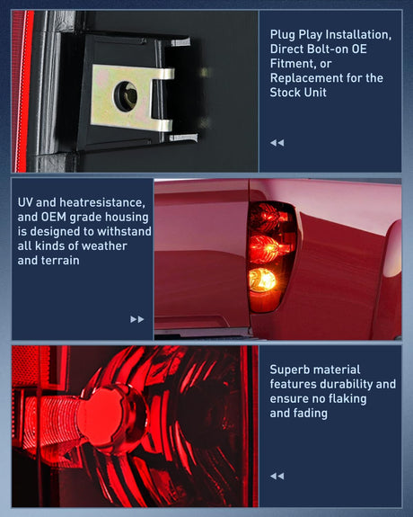 Taillight Assembly Compatible with 2004 2005 2006 2007 2008 2009 2010 2011 2012 Colorado GMC Canyon 2006 Isuzu i280 i350 2007 2008 Isuzu i290 i370 Rear Lamp OE Style Passenger Side Red Lens