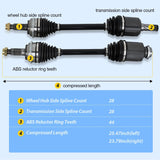 CV Axle Shaft Assembly Compatible with 2006 2007 2008 2009 Ford Fusion Mercury Milan L4 2.3L 2003-2008 Mazda 6 2.3L Half-Shaft Assemblies Replacement Front Wheel Driver and Passenger Side