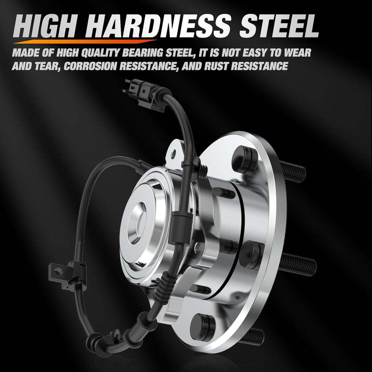 Rear Wheel Hub and Bearing Assembly for Dodge Grand Caravan 2008 2009 2010 2011 2012, Chrysler Town & Country 2008-2012, VW Routan 2009-2012, 5 Lugs w/ABS-512360 2Pack