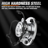Rear Wheel Hub and Bearing Assembly for Dodge Grand Caravan 2008 2009 2010 2011 2012, Chrysler Town & Country 2008-2012, VW Routan 2009-2012, 5 Lugs w/ABS-512360 2Pack