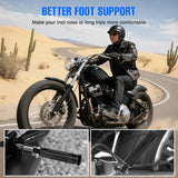 Motorcycle Foot Pegs Fit for Harley Dyna Sportster Forty Eight Road King Motorcycle Passenger Pedals Footpegs CNC Aluminum Billet Pedal Dirt Bike Footpegs Skidding Foot Rests Pegs, Black
