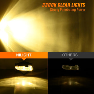 1999-2004 Ford Mustang Fog Lights Assembly Amber Lens 880 27W Bulbs Nilight