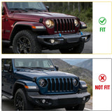Front Brush Guard, Compatible with 2018-2025 Jeep Wrangler JL, 2019-2025 Gladiator JT, Steel Bar Grille Guard Fits Factory Rubicon Steel Bumper,3.12 inch Height to Clear Winch