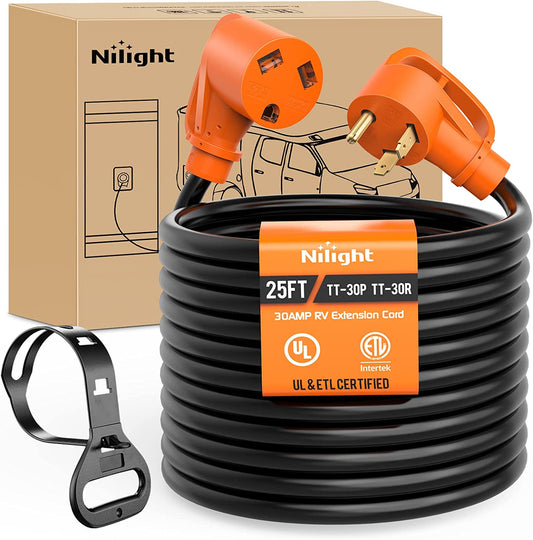 30Amp 25FT RV Extension Cord Nilight