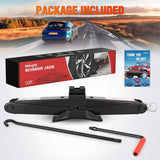 Scissor Jack for Car 2 Ton (4409 lbs), Heavy Duty Steel Scissor Lift Jack Car Kit with Crank Handle for Sedan SUV MPV Tire Changing, 3.9 Inch-15.7 Inch Lifting Range Portable Small Jack, Black