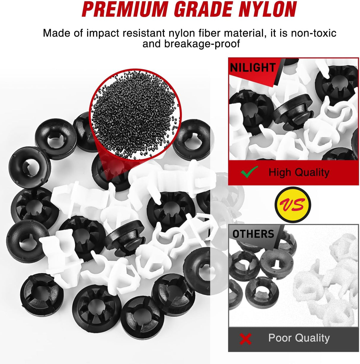 30 Pcs Hood Support Prop Rod Holder Clips Hood Prop Rod Grommet Car Hood Rod Clip 91503-SS0-003 Compatible with Honda Accord Odyssey Prelude Acura RDX TSX Nilight