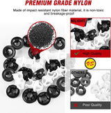 30 Pcs Hood Support Prop Rod Holder Clips Hood Prop Rod Grommet Car Hood Rod Clip 91503-SS0-003 Compatible with Honda Accord Odyssey Prelude Acura RDX TSX Nilight