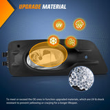 Fog Lights Assembly Compatible with 2006 2007 Honda Accord Sedan 4 Door w/H11 12V 55W Bulbs Clear Lens Driver and Passenger Side