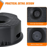 Trailer Jack Block, RV Camper Stabilizer Blocks for Travel Trailer with Bag, Heavy Duty RV Leveling Block with 10000lbs Capacity Universal Fit for Tongue Jack Post Foot 5th Wheels Black 1 Pack