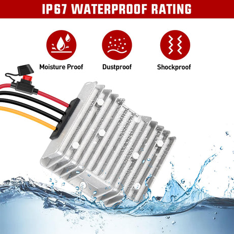 36V/48V to 12V 10A 120W Voltage Converter Nilight