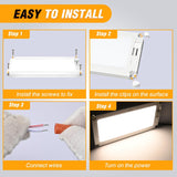 LED Interior Light 4PCS 12.5 Inch 3 Color Ceiling Light | 96LEDs with Dimmable 3100K to 6500K Lighting Memory Function and 12V-30V Compatibility for RV Enclosed Cargo Trailer Van Boat