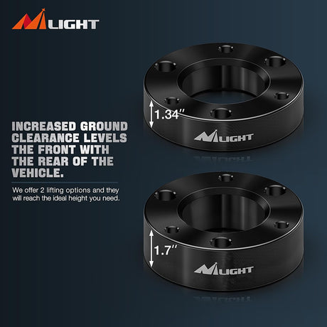 2.5 Inch Front Leveling Lift Kit for 2007-2023 Chevy Silverado 1500/GMC Sierra 1500 Nilight