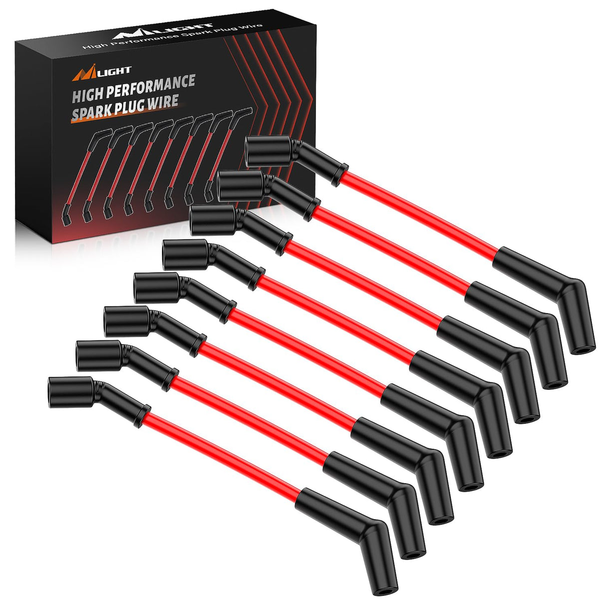 Spark Plug Wire 10.5 mm High Performance Ignition Wire Replacement for LSx LS1 LS2 LS3 LS6 LS7