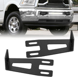 Hidden Bumper Mounting Brackets for 2009-2018 Dodge Ram 2500 3500 | Designed for 20 Inch Straight LED Light Bar,Heavy-Duty Steel,Front Lower Hidden Bumper Brackets