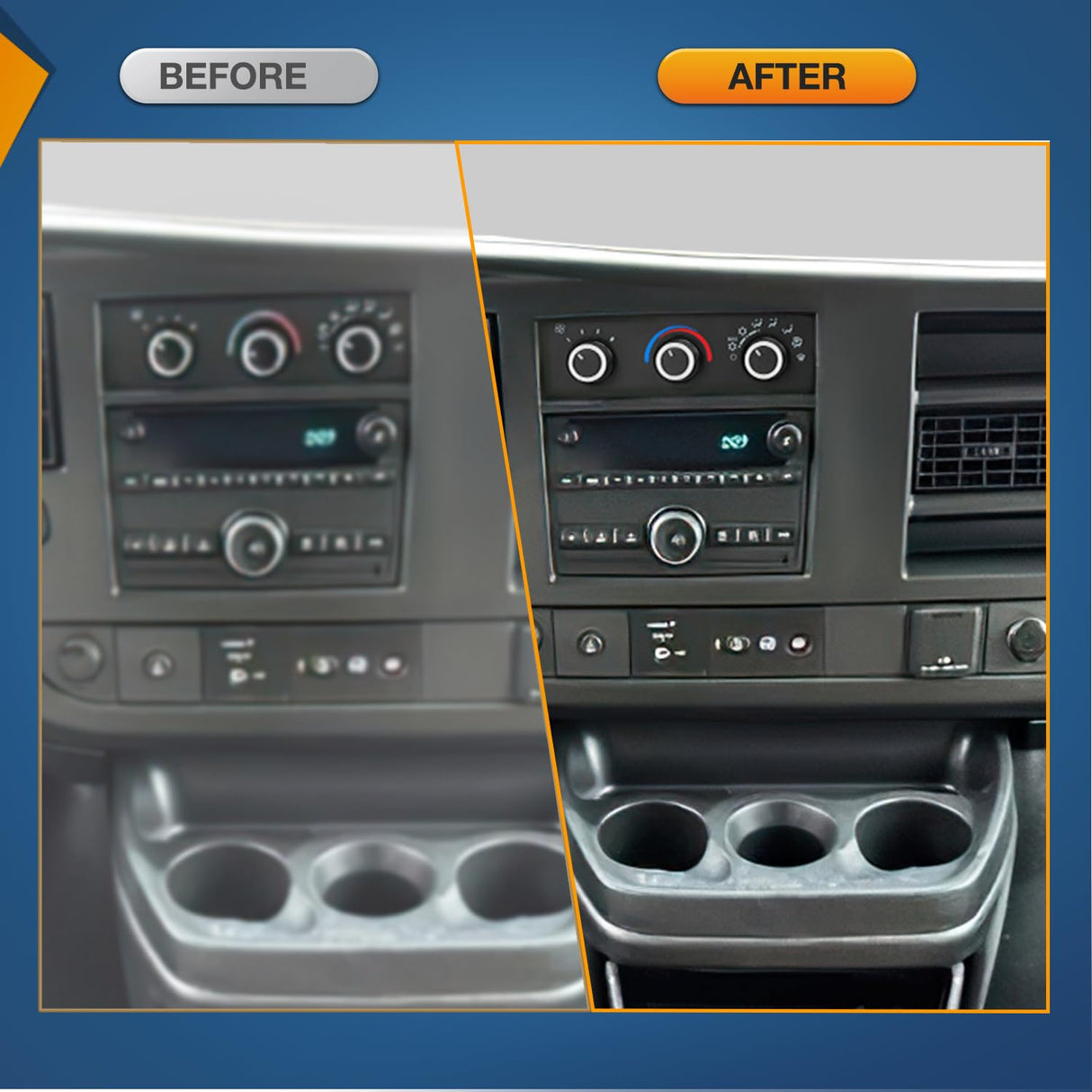A/C Heater Climate Control Module Switch Panel Compatible with 2006-2020 Chevrolet Express/Savana 1996 1997 1998 1999 2000 2001 2002 2003 2004 2005 GMC Safari/Chevy Astro