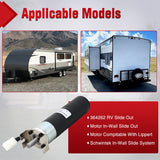 364262 RV in-Wall Slide-Out Motor with Brake Lippert SlimRack | Brake 42mm Mid Torque Motor Compatible with Lippert SlimRack Schwintek in Wall Slide System for Travel Trailer Camper