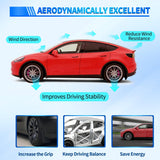 Spoiler Fit for Tesla Model 3 Highland 2024 2025 2026 Spoilers for Cars Rear Spoiler Wing Sporty Rear Trunk Lip Exterior Accessories No-Drill Installation ABS Carbon Fiber Pattern, Matte Black