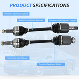 CV Axle Shaft Assembly Compatible with 2006 2007 2008 2009 Ford Fusion Mercury Milan L4 2.3L 2003-2008 Mazda 6 2.3L Half-Shaft Assemblies Replacement Front Wheel Driver and Passenger Side