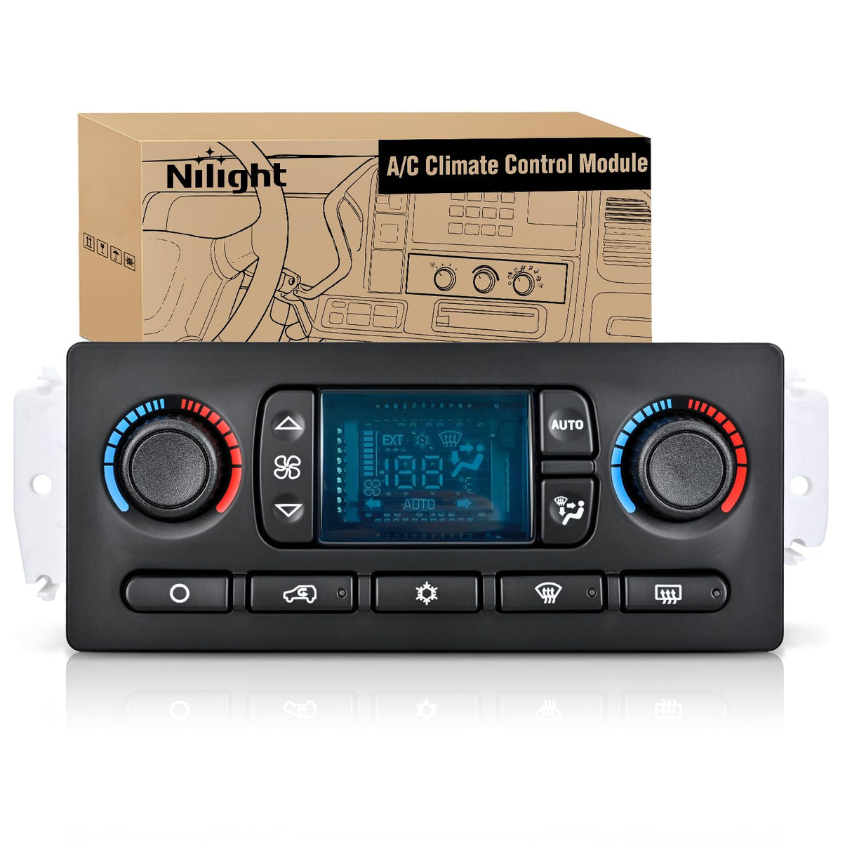 A/C Heater Control Module Switch for 2003-2006 Chevy Avalanche | Compatible with 2003-2006 Chevrolet Suburban/Tahoe/GMC Yukon 2003-2007 Silverado/Hummer H2/Sierra 2002-2009 Trailblazer/Envoy