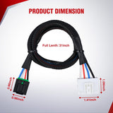 Wiring Harness Kit Brake Controller Wiring Harness Adapter for Dodge Ram 1995-2009 Dakota 1997-2011 Durango 1998-2009 Factory Towing Package Required Towing Hitch Trailer RV