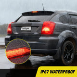 Third Brake Light for Dodge Caliber 2007-2012, Cherokee 11-17, Red | for Dodge Caliber 2007-2012 Durango 2011-2017 Jeep Cherokee 2011-2017 Compass 2007-2016, High Mount 3rd Stop Car Rear Center