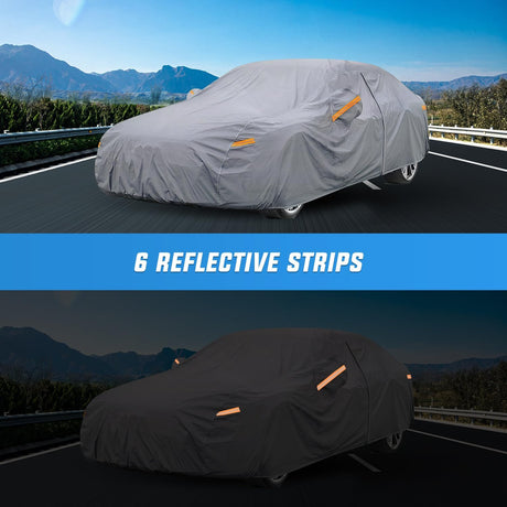 Universal Fit for Sedan-Length (186in to 193in) Car Cover UV Protection Nilight