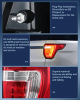 Taillight Assembly Compatible with 2016 2017 2018 2019 Ford Explorer Rear Lamp Replacement OE Style with LED and halogen bulbs Passenger Side