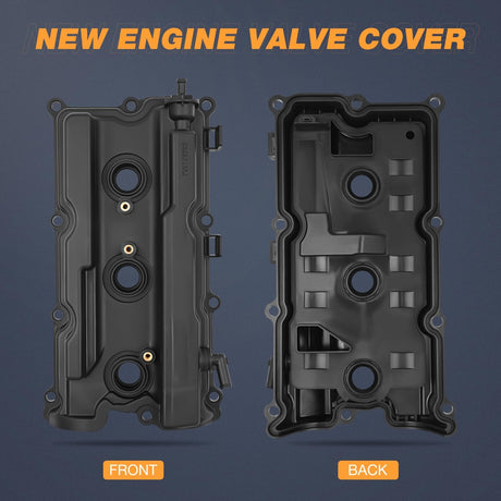 Pair Engine Valve Cover for Nissan Frontier 2005-2019, NV1500 NV2500 NV3500 2012 2013 2014 2015 2016 2017 2018 2019, Pathfinder 2005 2006 2007 2008 2009 2010 2011 2012, Xterra 2005-2015