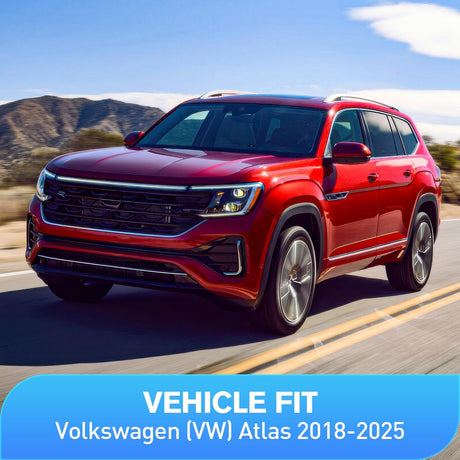 Vent Window Visors for Volkswagen (VW) Atlas 2018 2019 2020 2021 2022 2023 2024 2025, in-Channel Rain Guards, Original Window Deflectors-4PCS