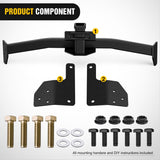 Class 3 Trailer Hitch 2 Inch Receiver Tow Hitch Compatible with 2019 2020 2021 2022 2023 2024 2025 Toyota RAV4 All 2019-2025 Toyota RAV4 Prime All Black Powder Coated