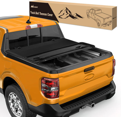 Soft Tri-fold Truck Bed Tonneau Cover Fits for 2022 2023 2024 2025 Ford Maverick-4.5ft