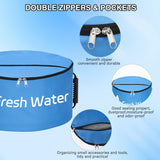 RV Hose Storage Bag 3 Pack Waterproof RV Sewer Hose Organizer Bags with Dual Zipper Closure, Handle & Straps RV Storage and Organization for Sewer, Fresh Water Hoses Camper Tools Accessories
