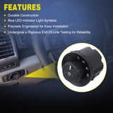 Headlight Dimmer Switch Compatible with 2009 2010 2011 2012 2013 2014 2015 2016 2017 2018 2019 Ford F150 2011-2019 Ford F250 F350 F450 F550 Super Duty 2010-2014 Lincoln Mark LT W/Fog Lights