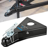 Class III A-Frame Trailer Coupler with Security Latch&Chain fits 2-Inch Hitch Ball for Pickup Trucks, RV, Boat, Camper, 5000LBS Capacity, Black Powder Coated