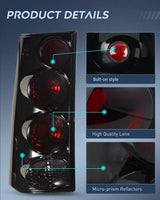 Taillight Assembly Compatible with 2003 2004 2005 2006 2007 2008 2009 2010 2011 2012 2013 2014 Chevy Express GMC Savana 1500 2003-2023 Chevrolet Express GMC Savana 2500 3500 Rear Tail Light