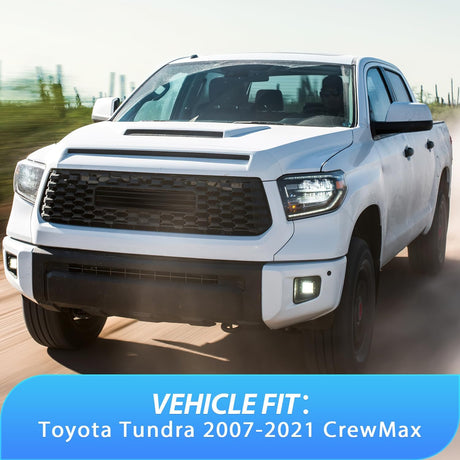 in-Channel Rain Guards for Toyota Tundra Crew Max 2007 2008 2009 2010 2011 2012 2013 2014 2015 2016 2017 2018 2019 2020 2021, Vent Window Visors, Original Window Deflectors-4PCS