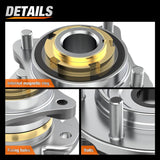Front Wheel Bearing and Hubs Assembly for Toyota Tacoma 2005-2016 2017 2018 2019, 4Runner 2003-2016, FJ Cruiser 2007-2009, Hilux 2005-2017, 2WD Only, 6 Lugs w/ABS-950-004 2Pack